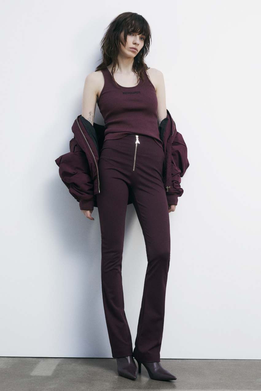 Patrizia Pepe Top a costine in cotone