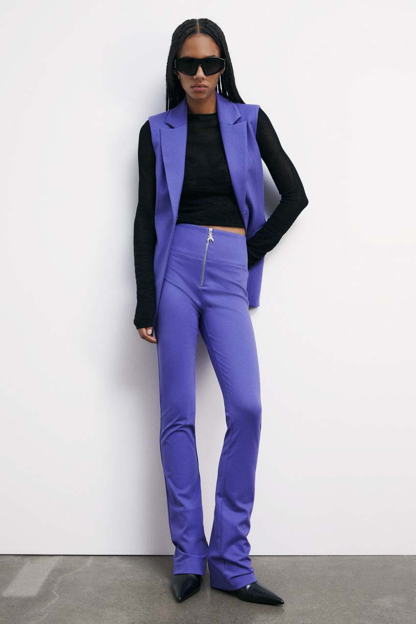 Patrizia Pepe Pantaloni stretch con zip Fly