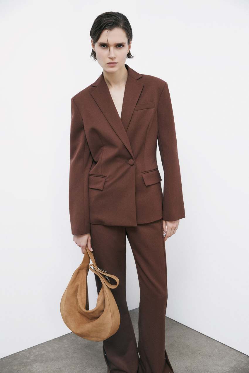 Patrizia Pepe Blazer asimmetrica in gabardina