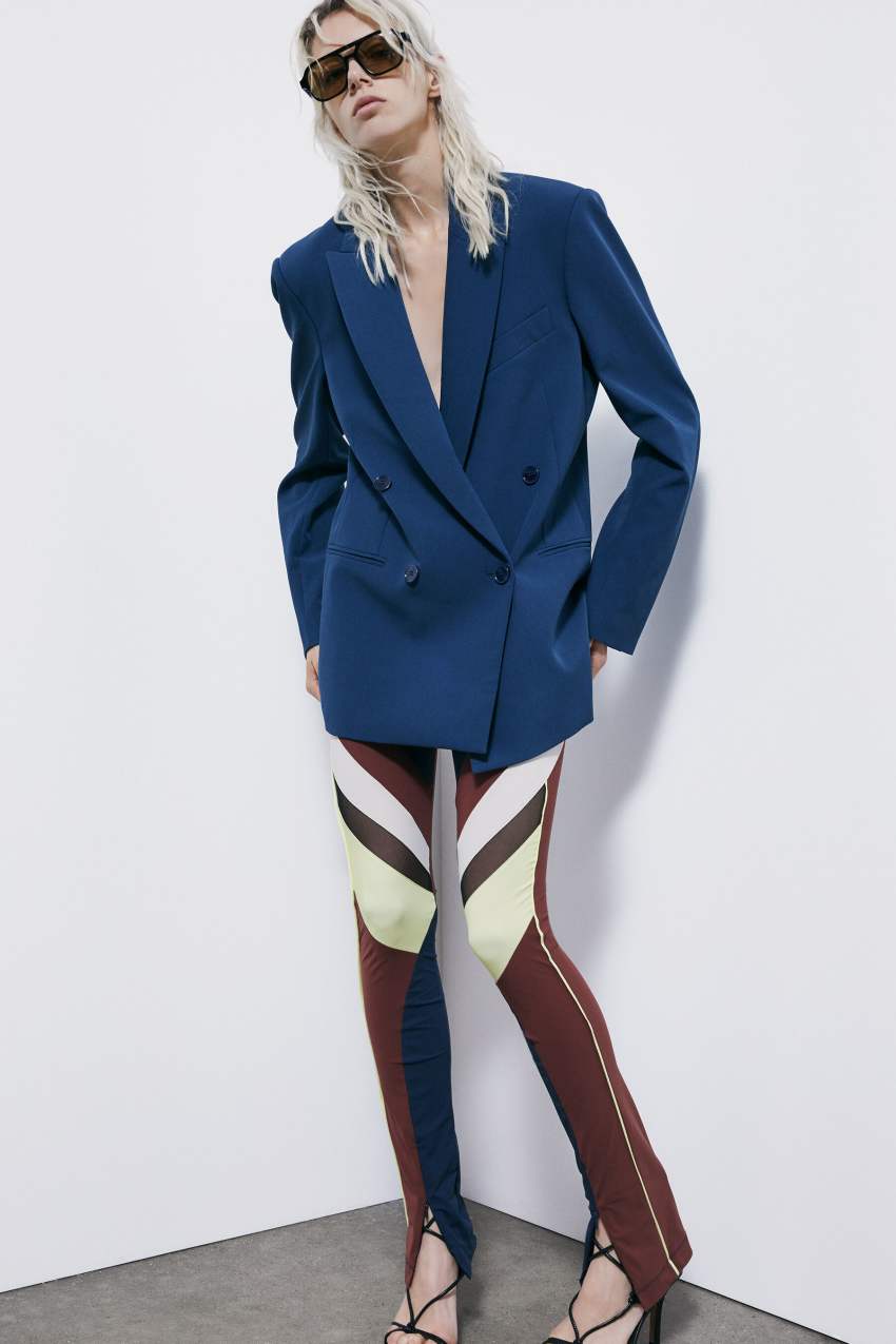 Legginsy w kolorowe bloki