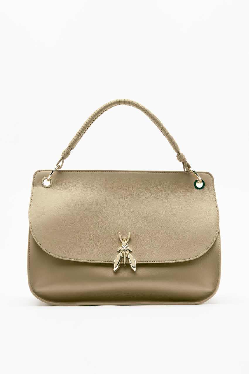 Borsa a spalla Soft Essential Fly grande in pelle