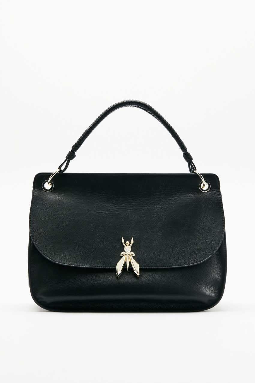 Borsa a spalla Soft Essential Fly grande in pelle