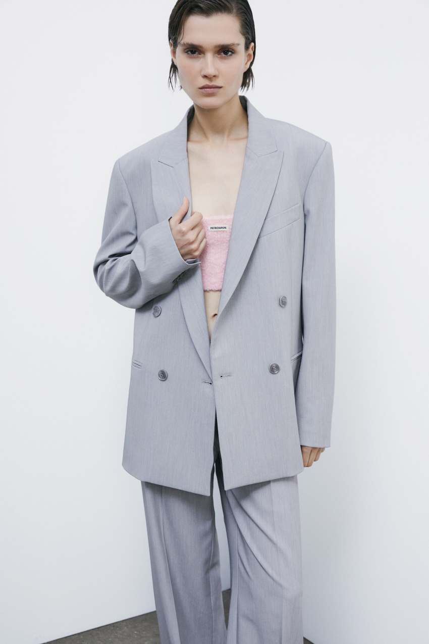 Patrizia Pepe Zweireihiger Oversize-Blazer „ESSENTIAL“
