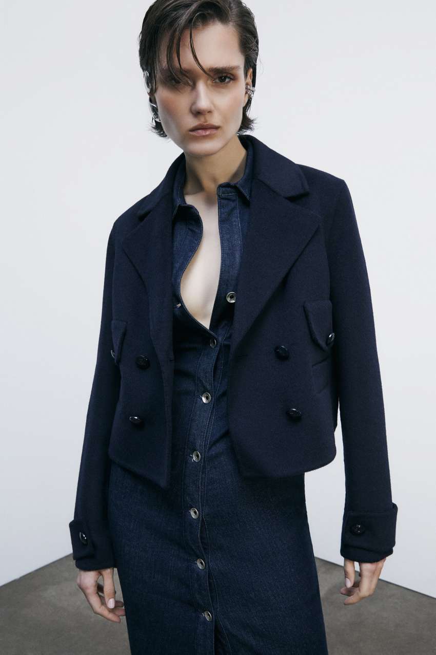 Patrizia Pepe Giacca corta in misto lana