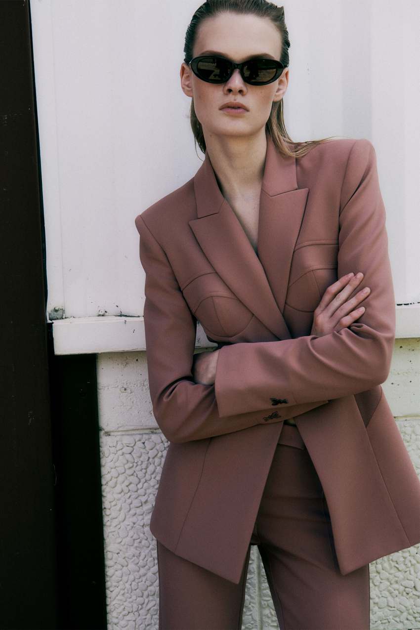 Blazer tailoring bustier