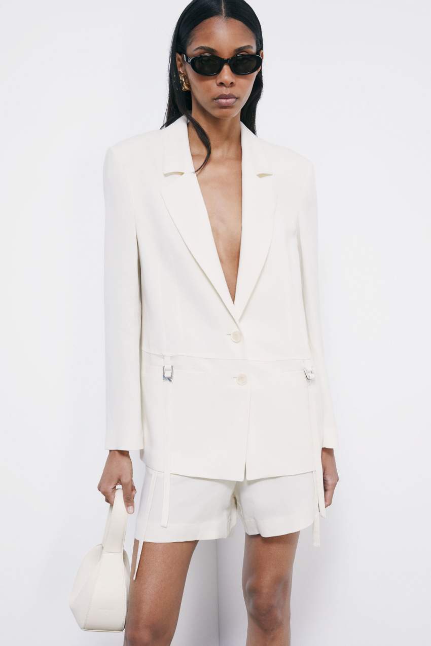 Blazer sartoriale con lacci