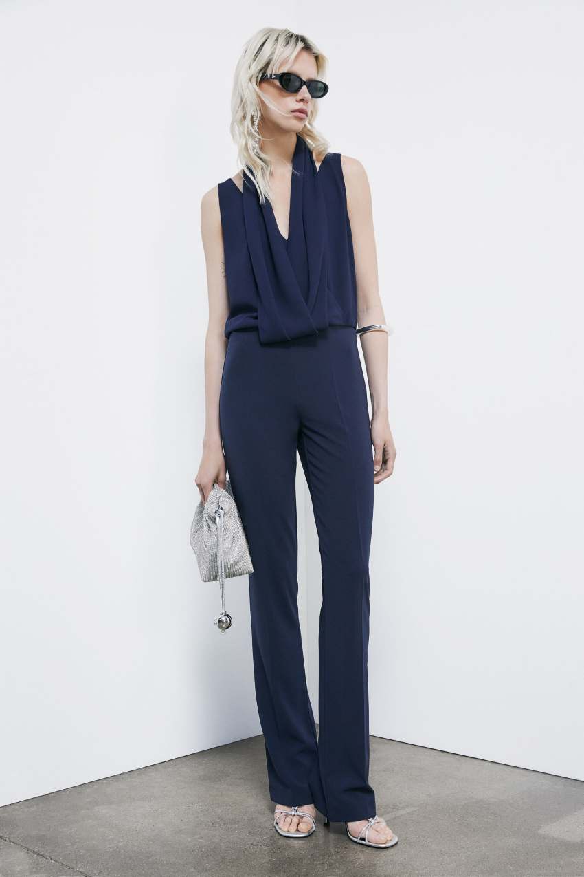 Patrizia Pepe Drapierter Jumpsuit aus Stretch-Crêpe
