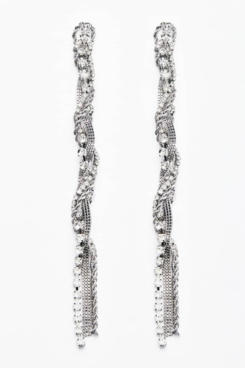 Wiszące kolczyki Diamond Chain 2