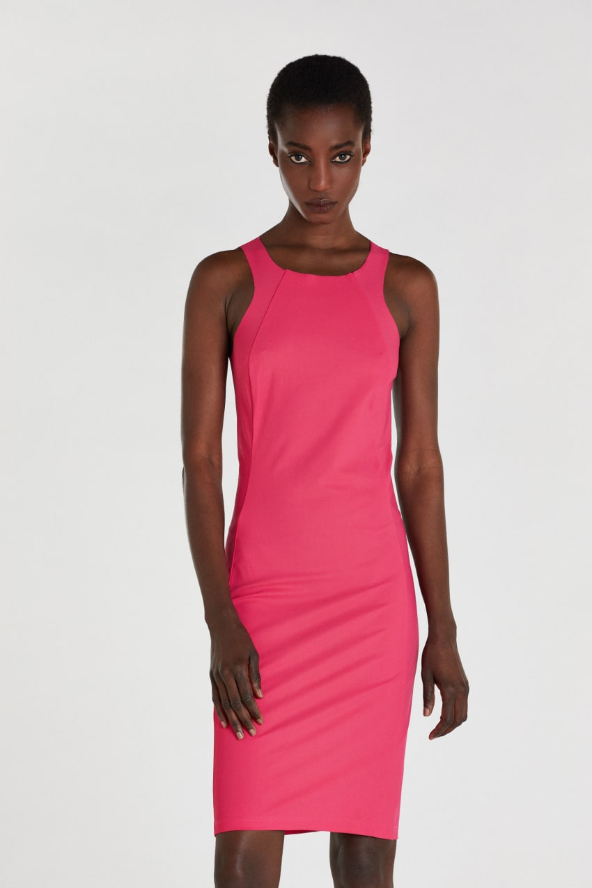 Robe fourreau mi longue store
