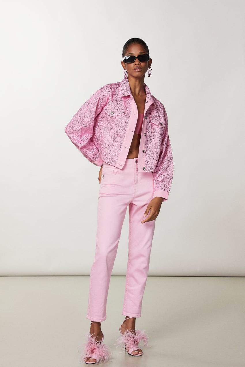 Vasavi Women Pink Slim fit Cigarette pants