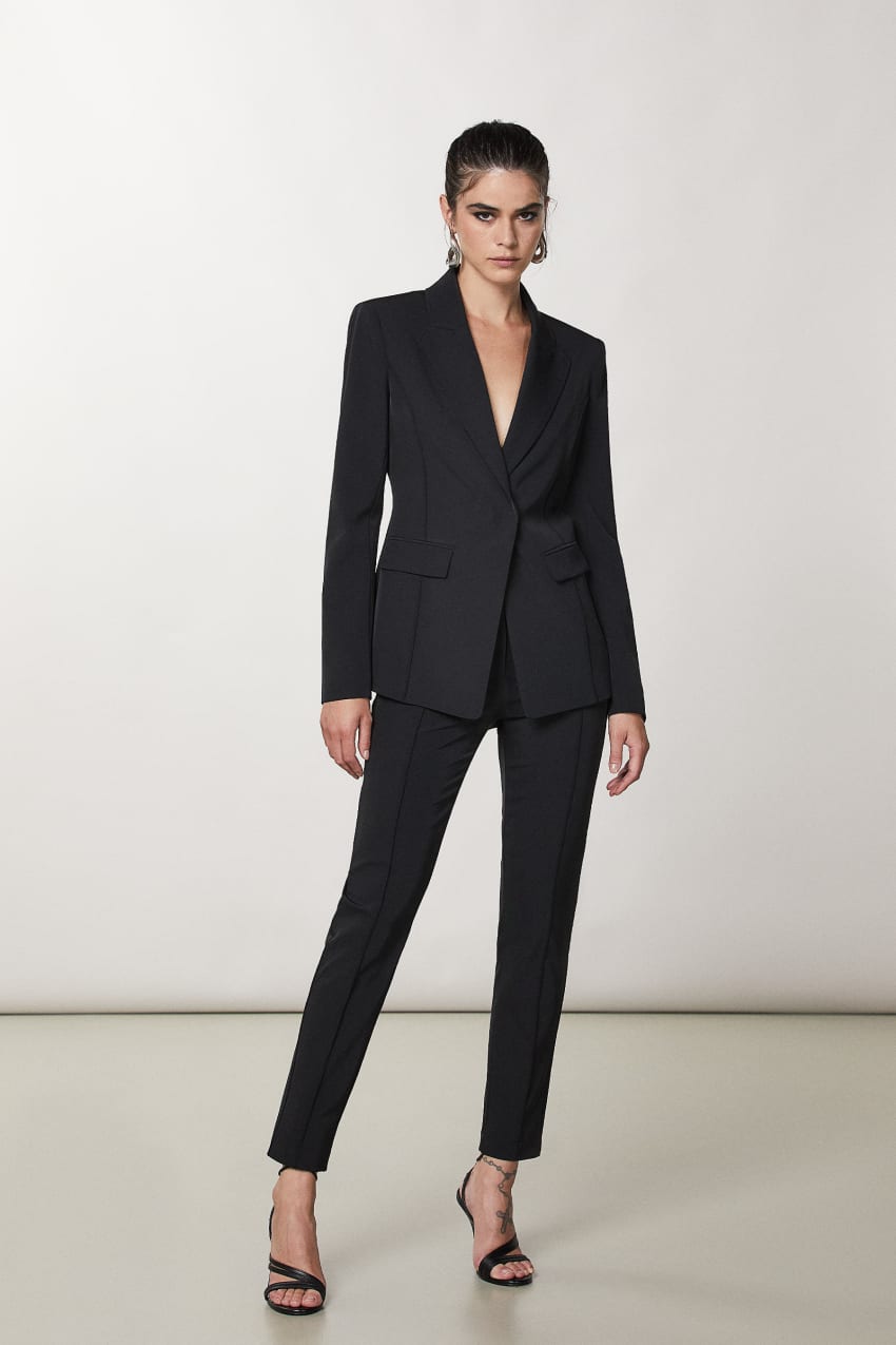Classic Black Womens Suit, Office Women 3 Piece Suit With Slim Fit Pants,  Buttoned Vest and Single-breasted Blazer,office Wear for Women -  Norway