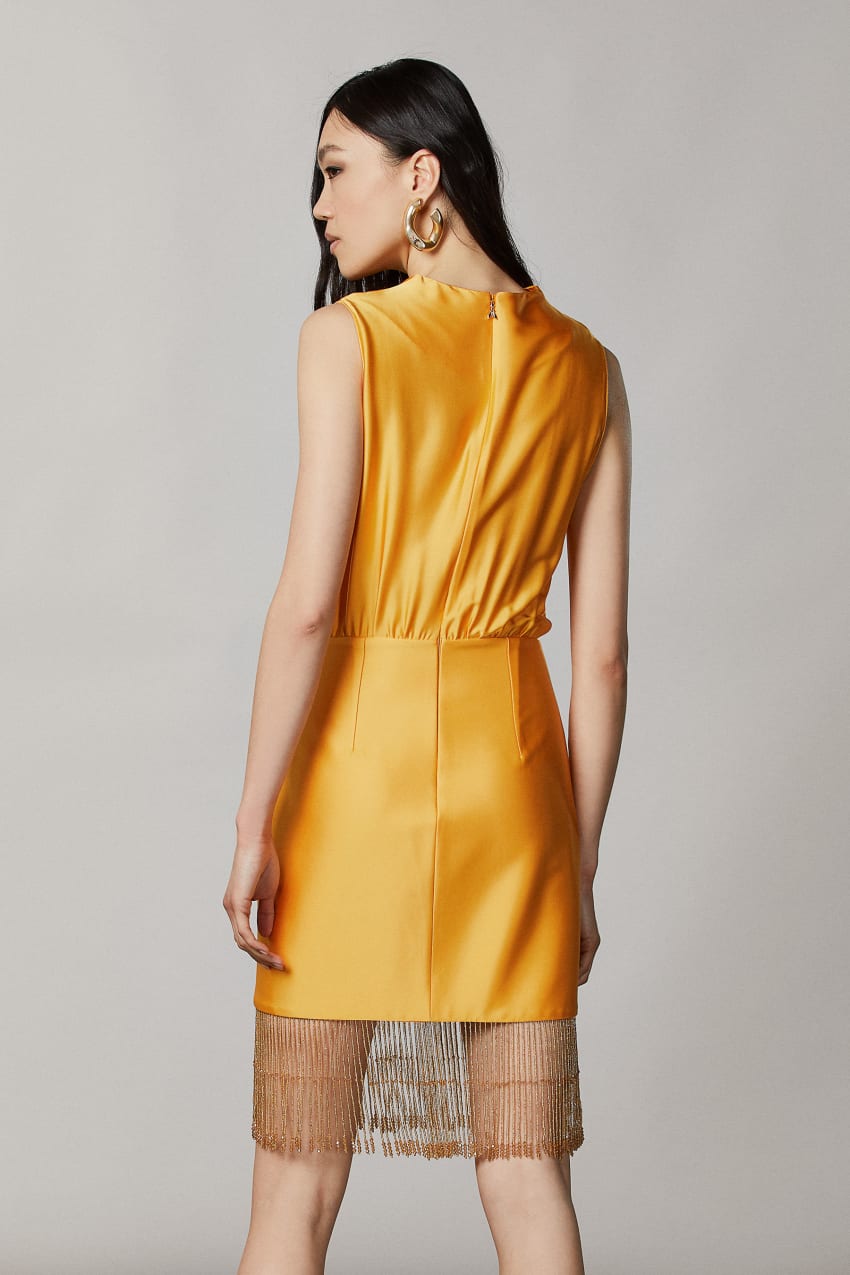 Yellow fringe dress 2025