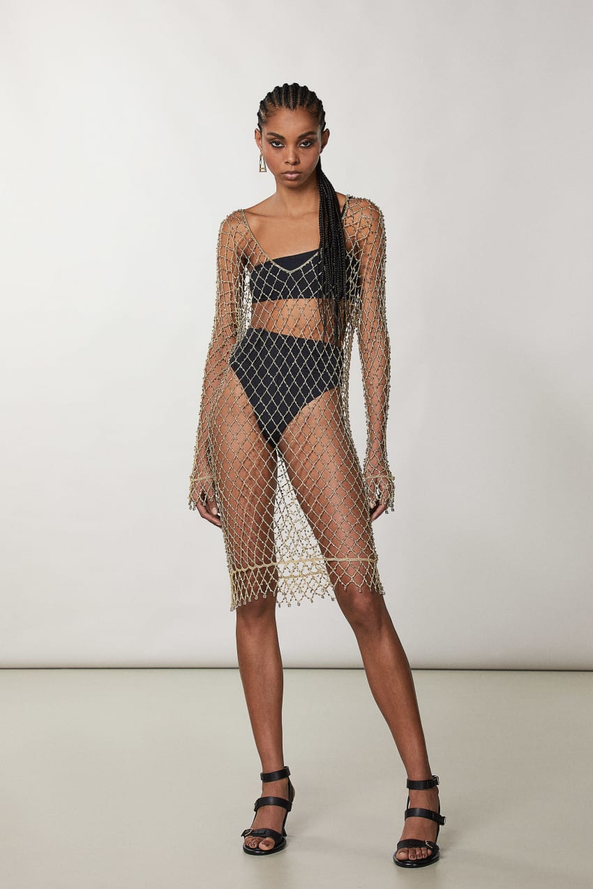 Mesh studded dress 2025