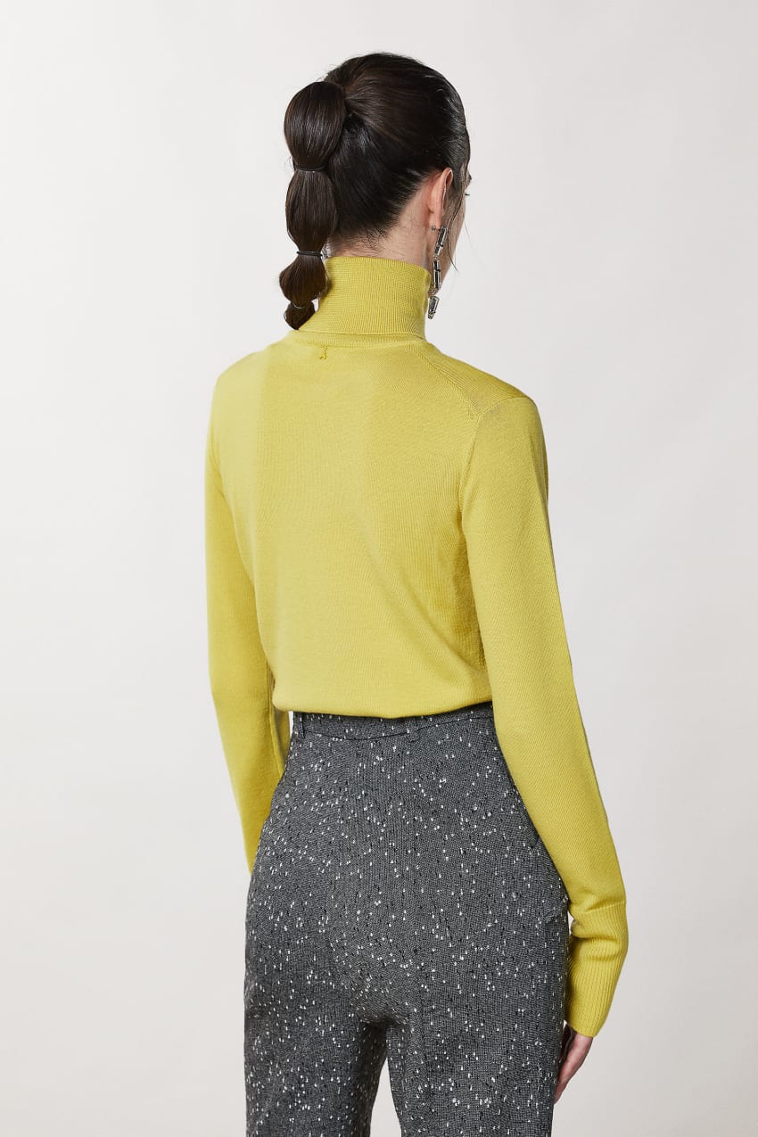 Zara top yellow turtleneck