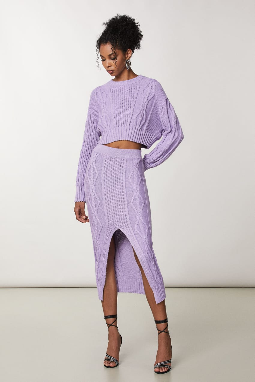 Purple cropped sweater Patrizia Pepe