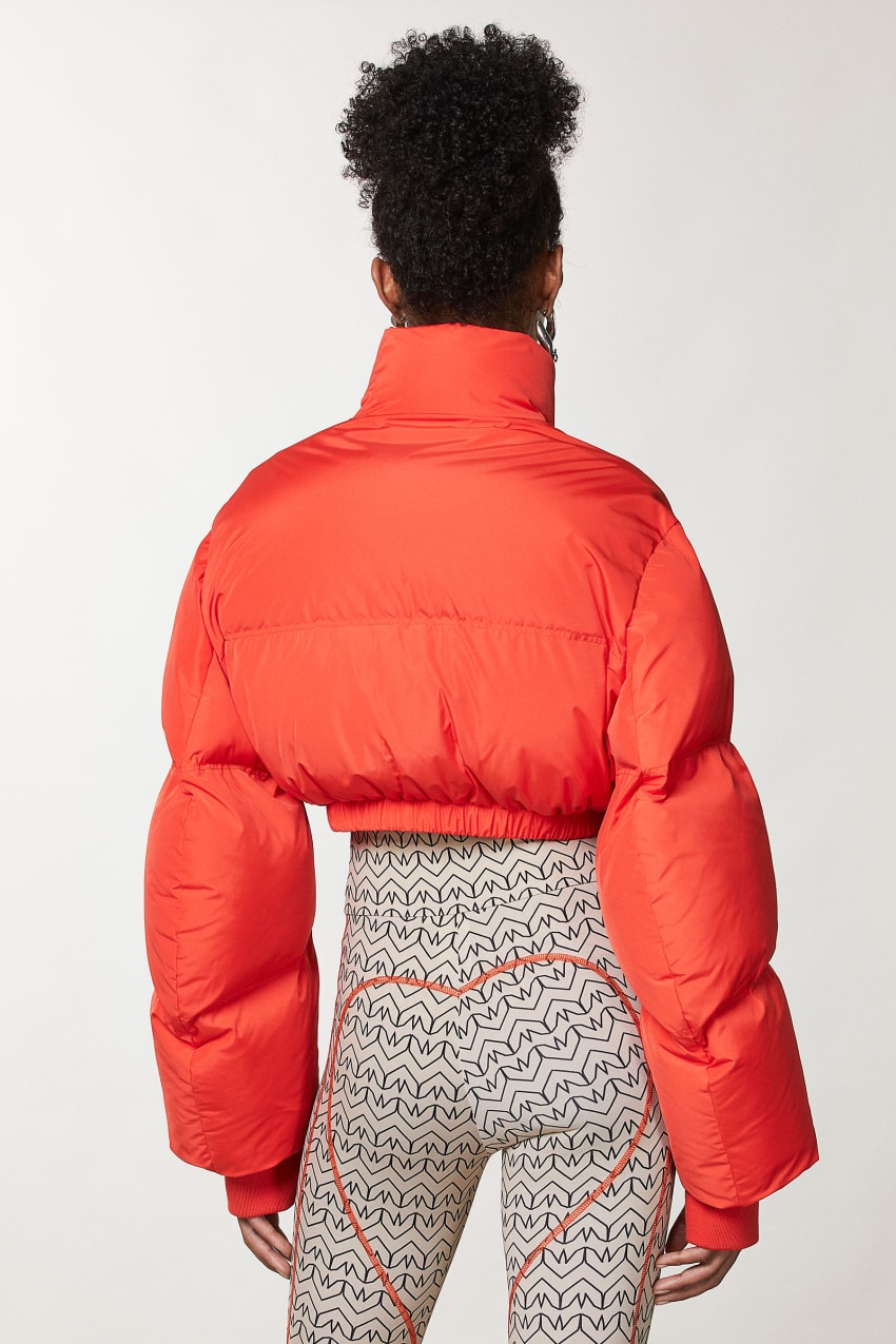 Cropped orange hotsell puffer jacket