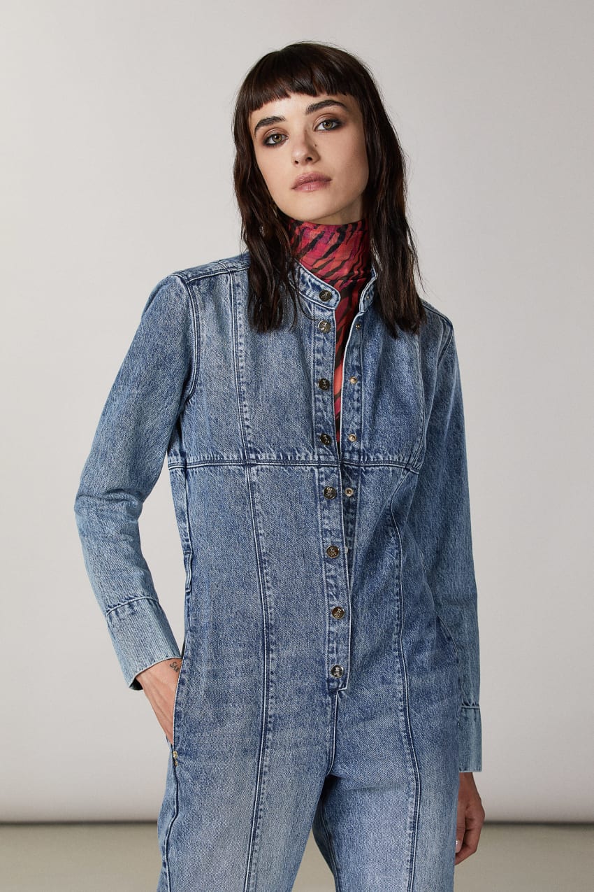 Pepe jeans flyer retro denim jumpsuit store