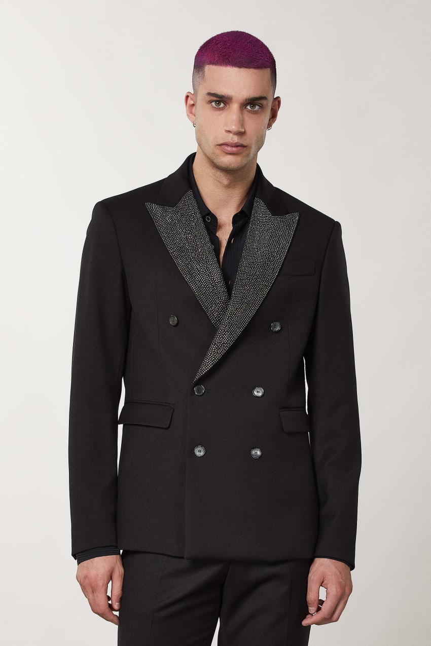 Mens rhinestone top jackets for sale