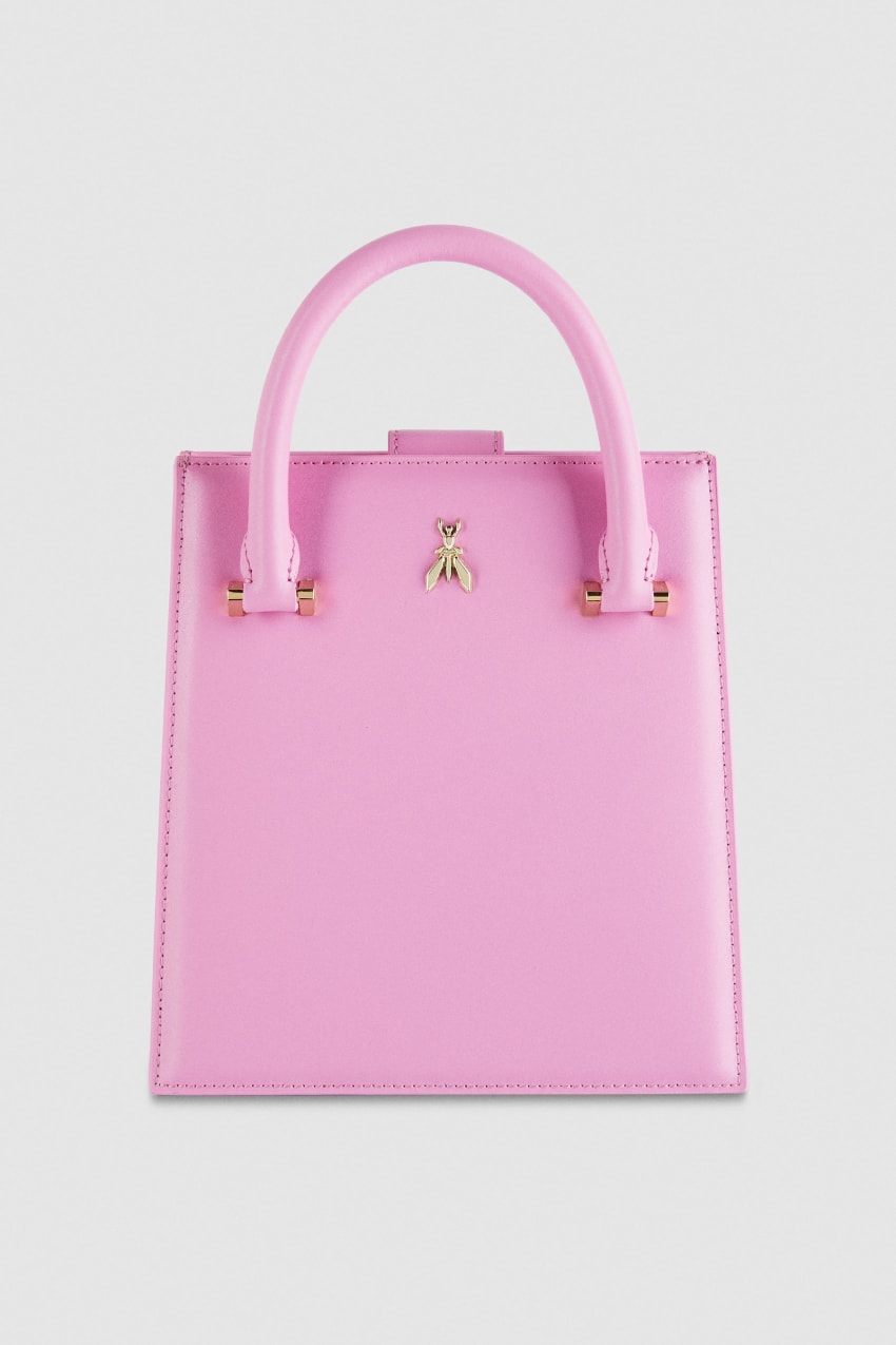 Purse by Espanol 100% PVC Light Pink Hand Bag with Gold Chain ~ EUC | eBay