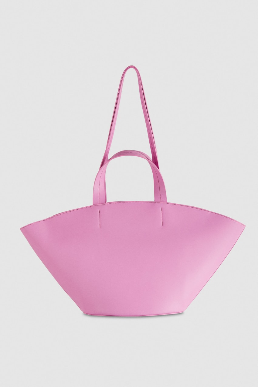 Leather shopper