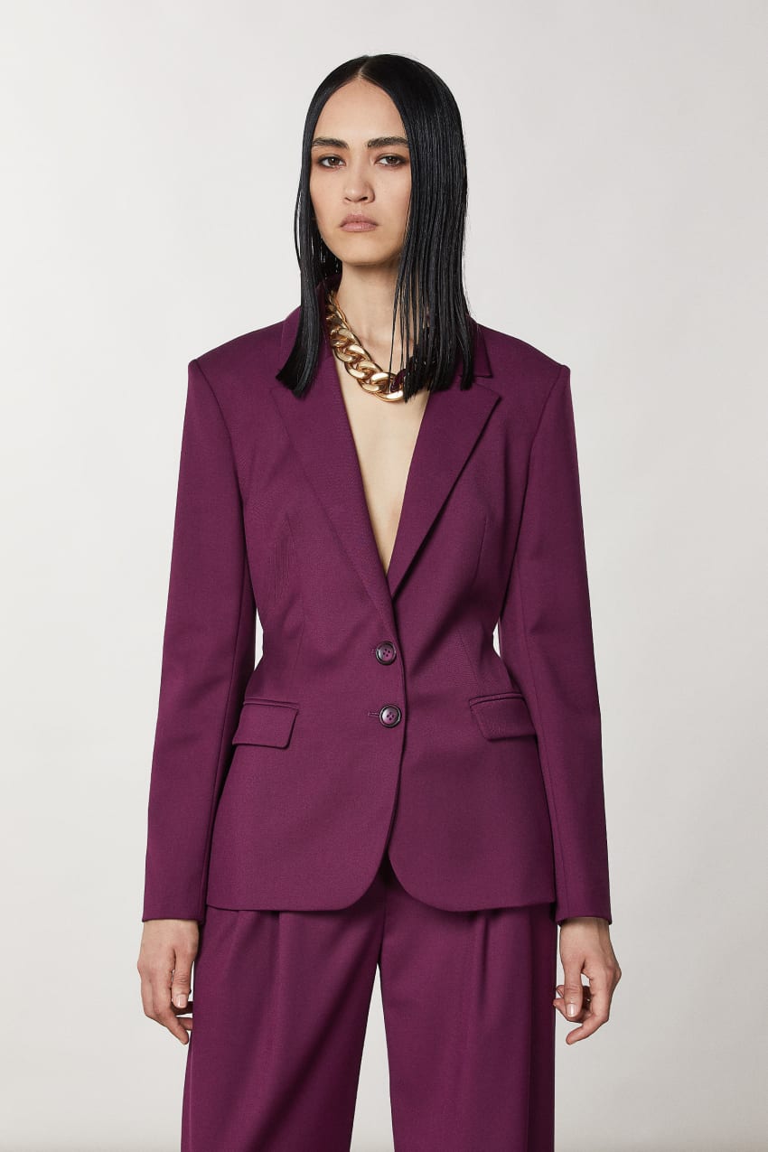 Magenta blazer shop