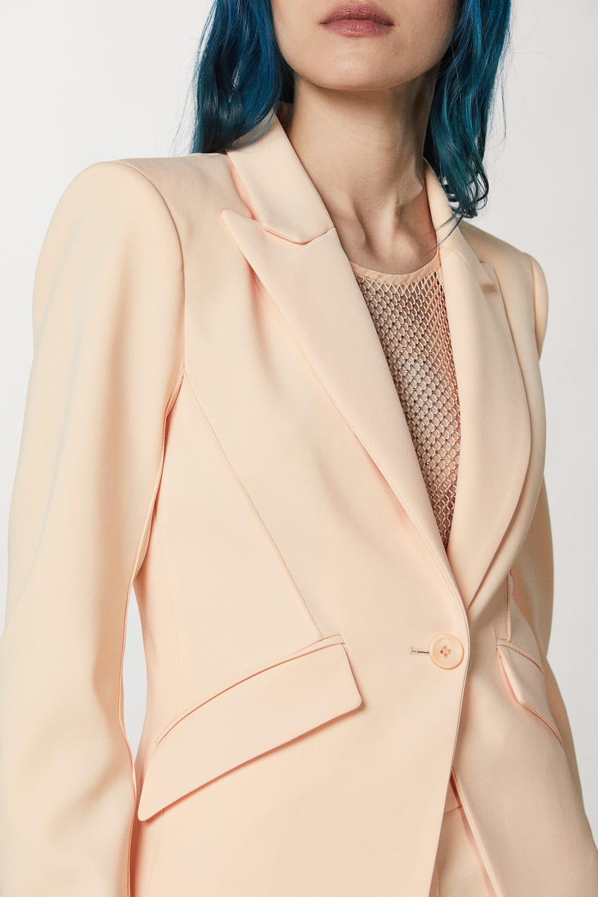 Pink crepe deals jacket