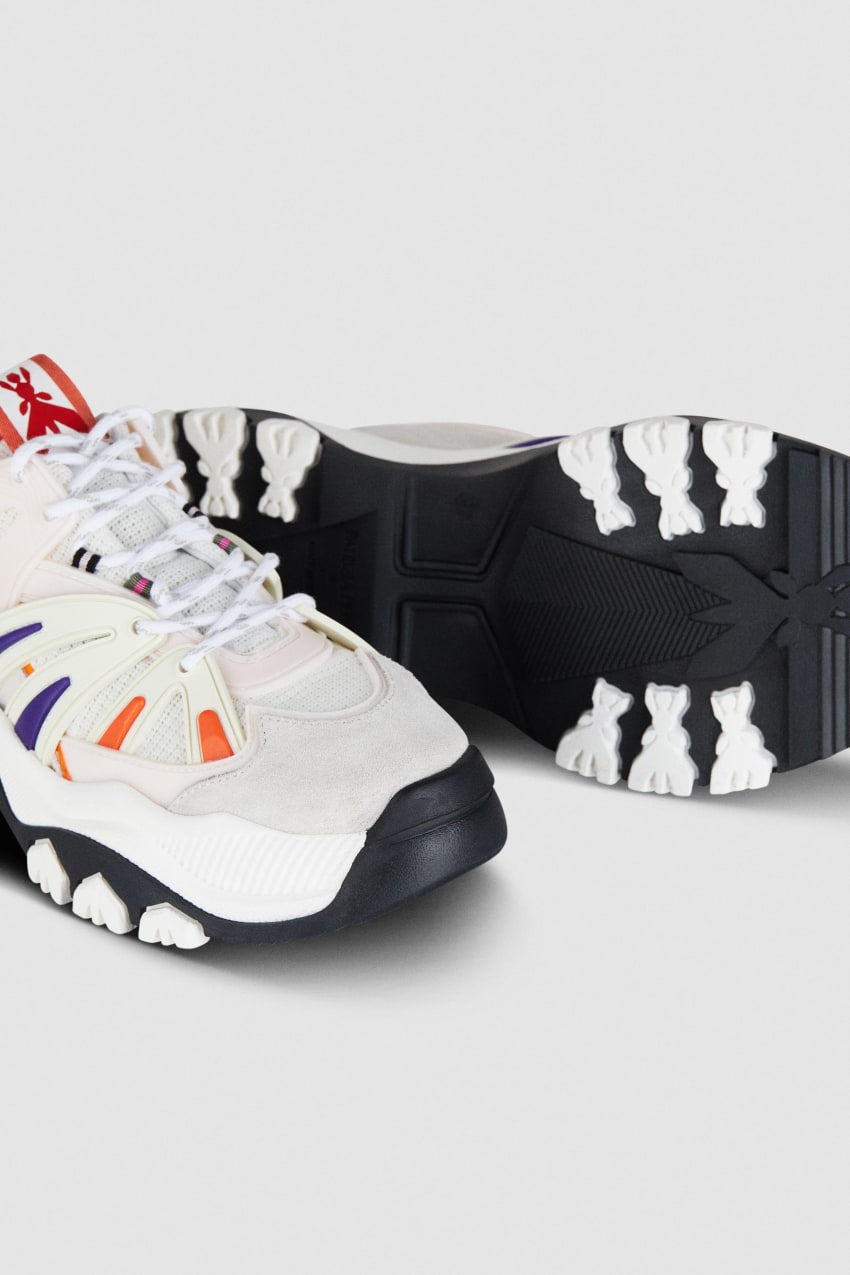 Allie floral appliqu茅 leather sneaker outlet