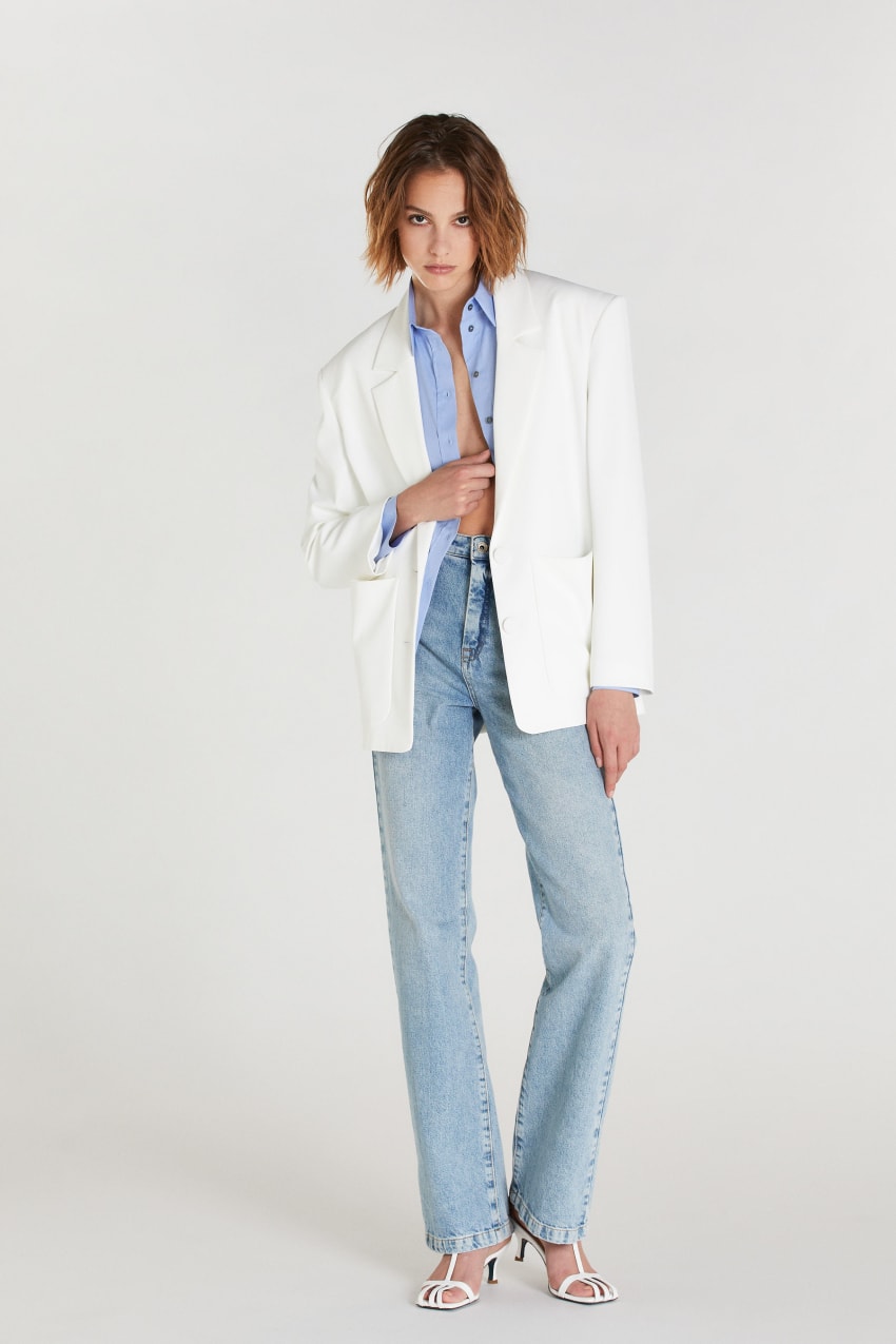 White Long sleeved shirt | Patrizia Pepe