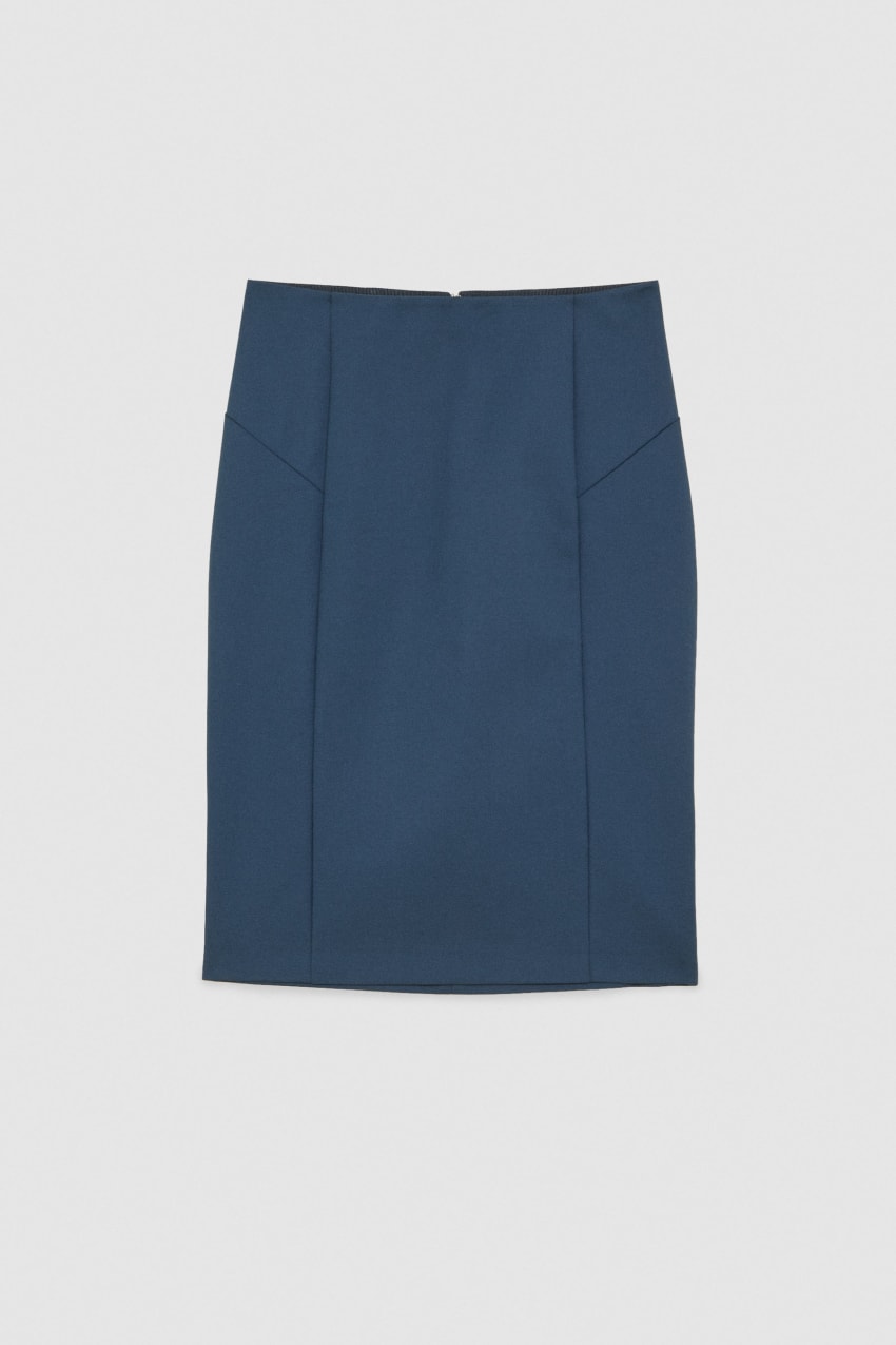 Navy blue pencil skirt near cheap me
