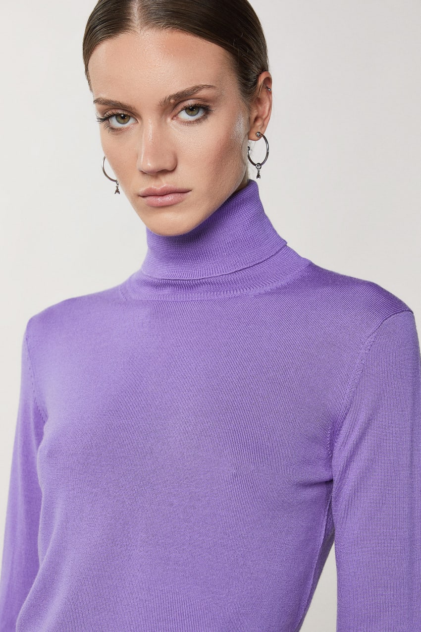 Pastel purple turtleneck store