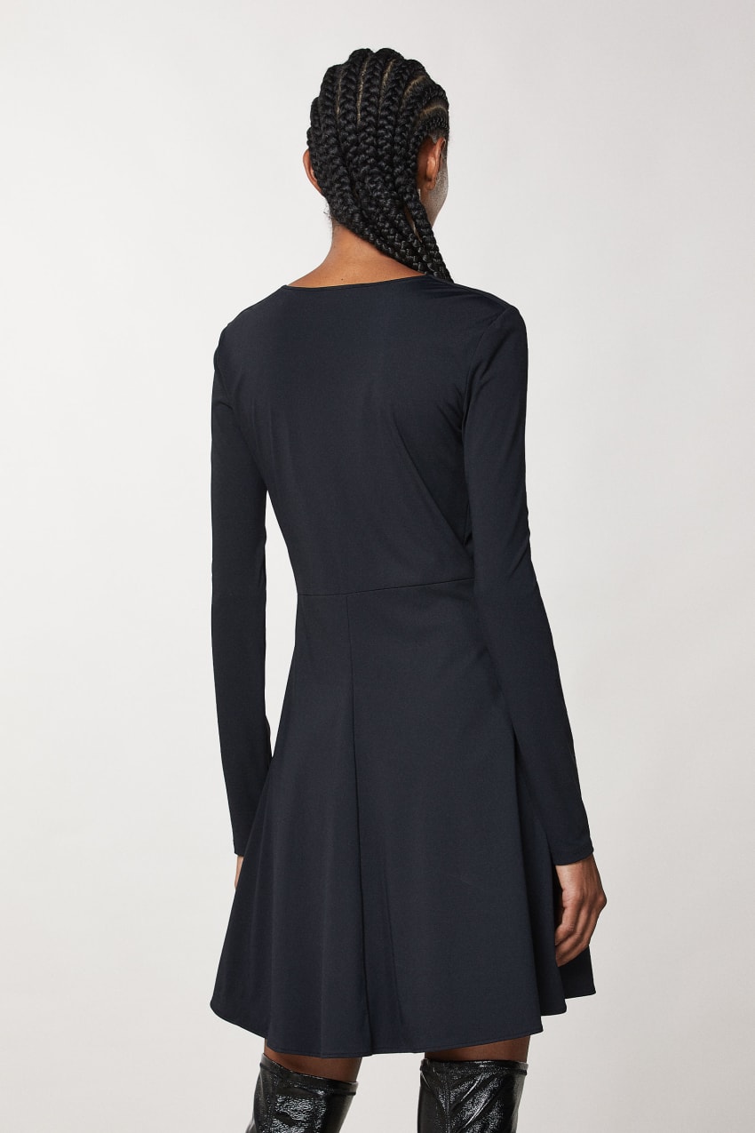 Black jersey mini dress Patrizia Pepe