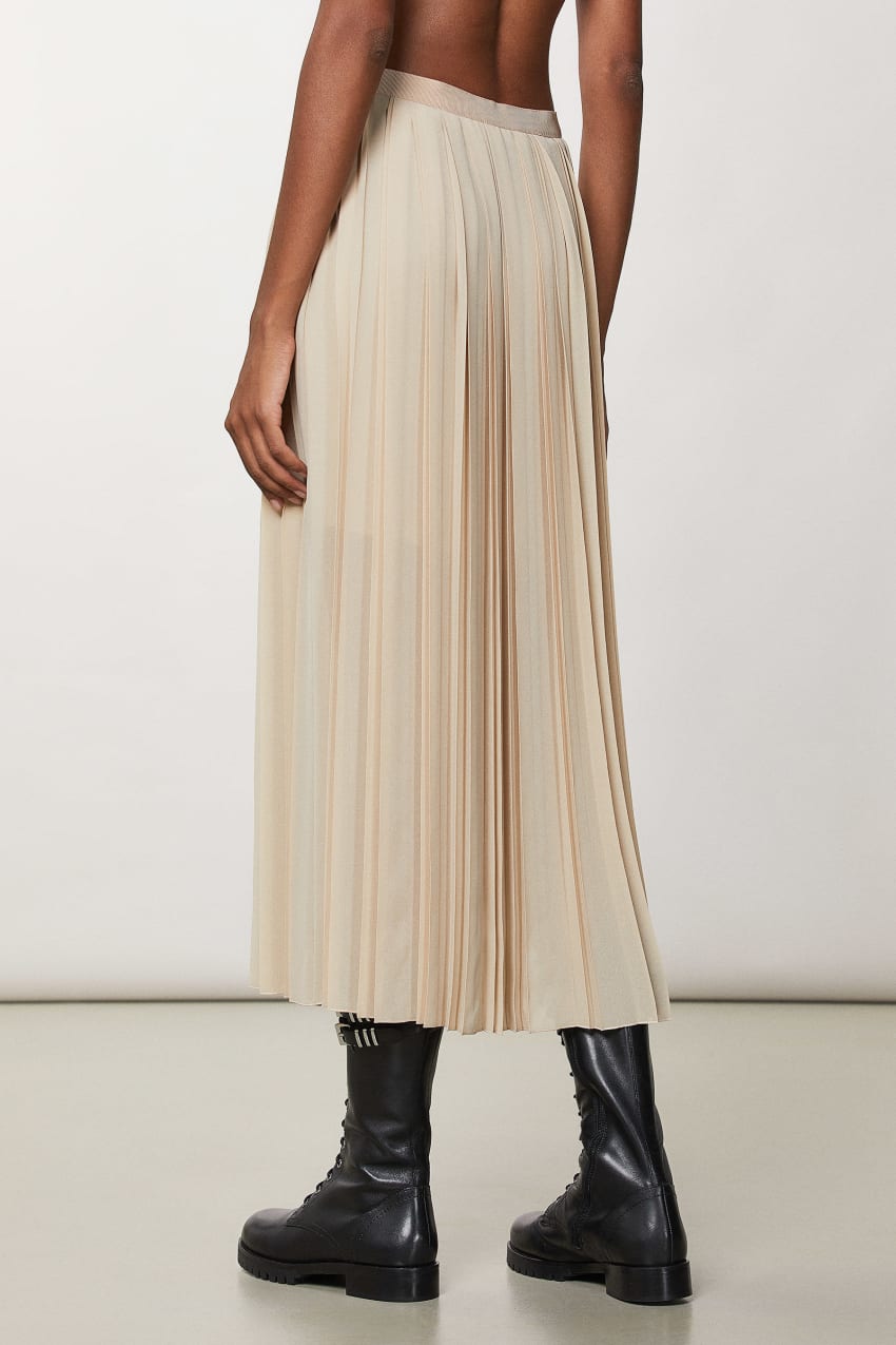 Gonna lunga pliss Beige Patrizia Pepe