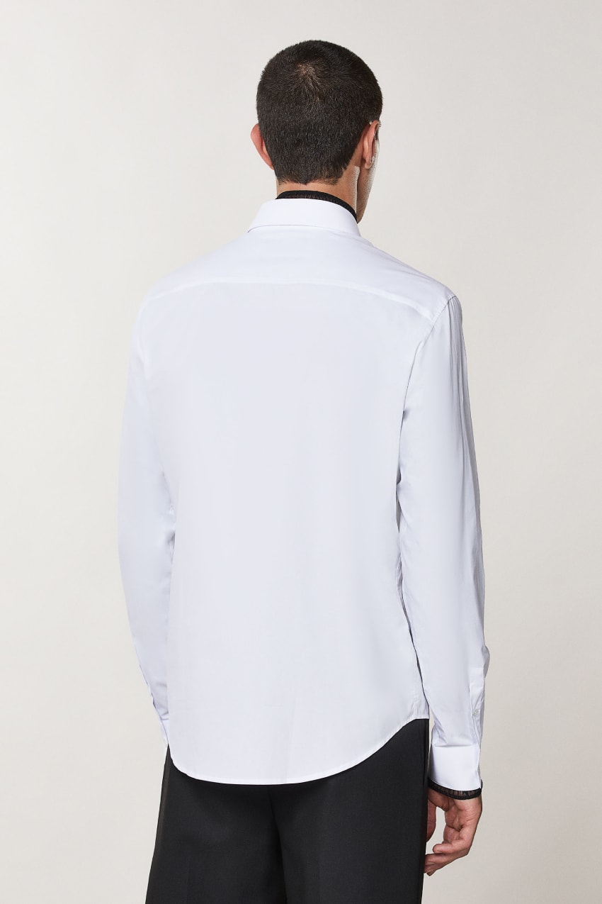 Chemise blanche avec on sale motif homme