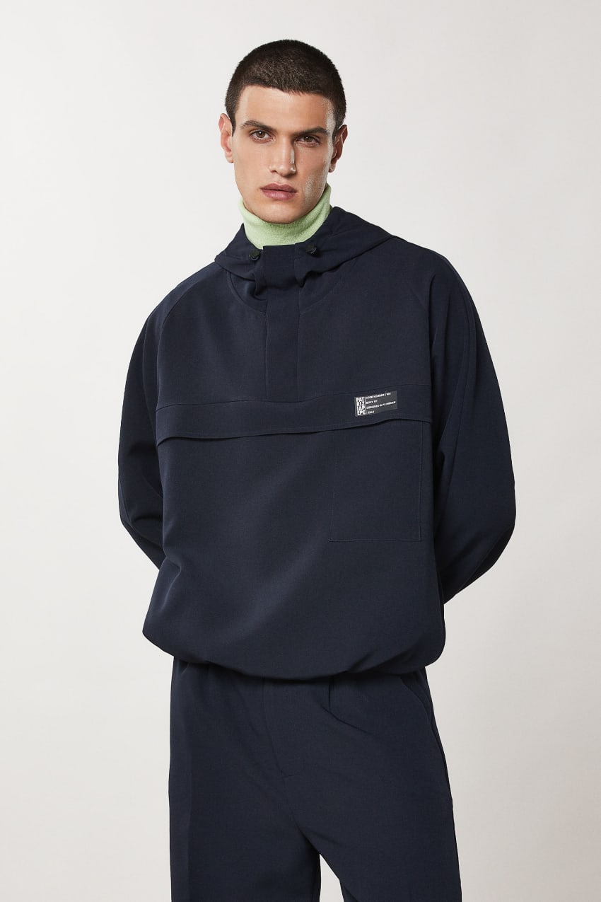 Blue over hooded sweatshirt Patrizia Pepe