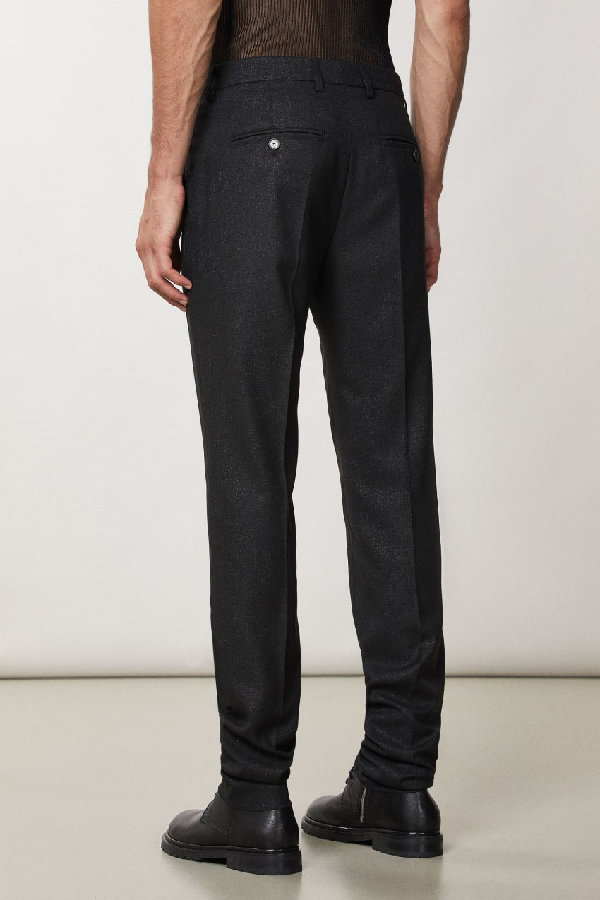 Pantalon classique slim fit Noir Patrizia Pepe