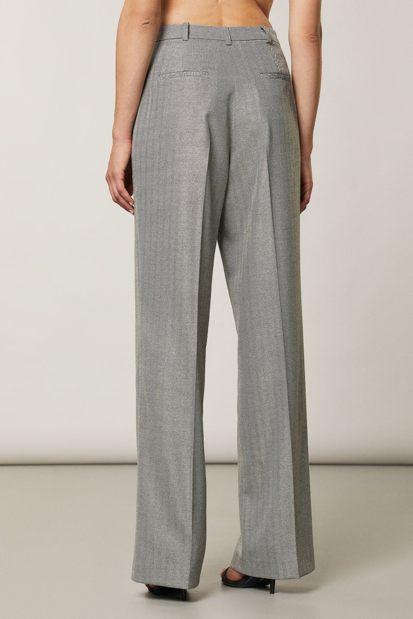 Technical viscose trousers