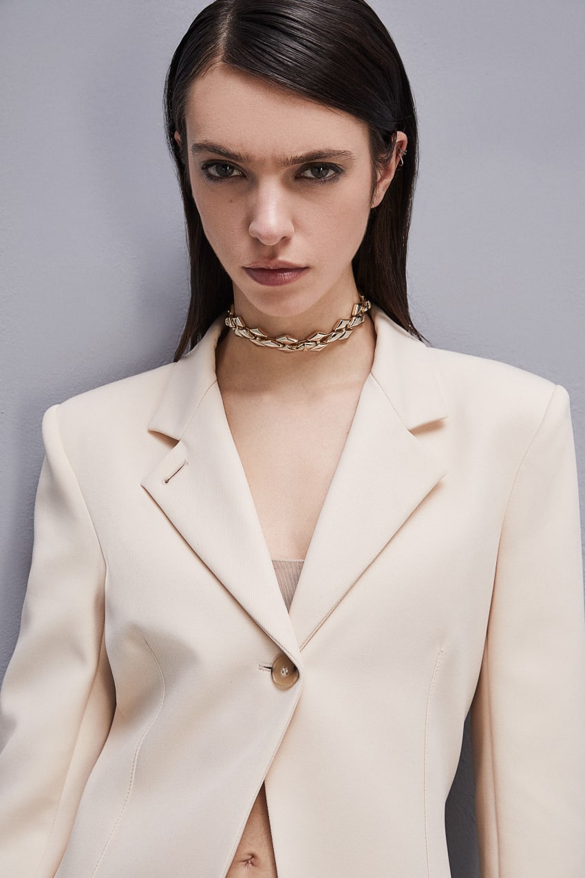 Damen Samtanzug 2-teilig – Profi Büro-Outfit, 1-Knopf Jacke & Hose, 82% Baumwolle, 18% Lycra