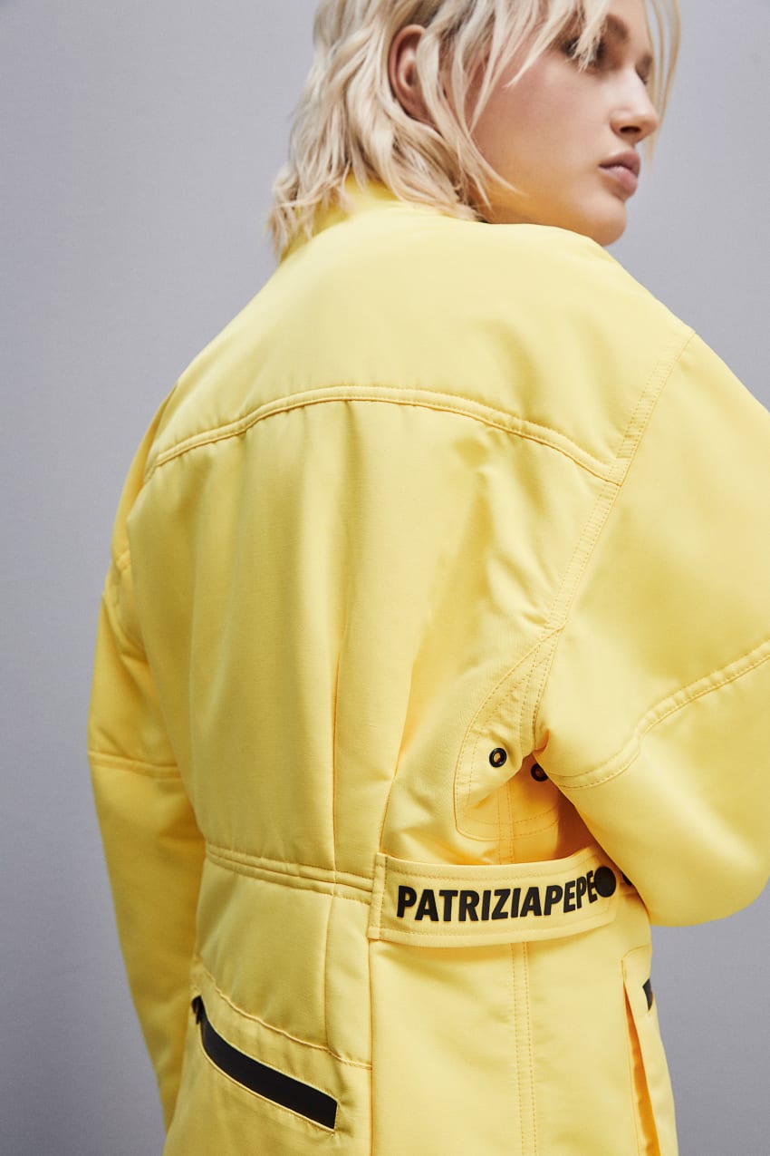 Yellow best sale nylon jacket