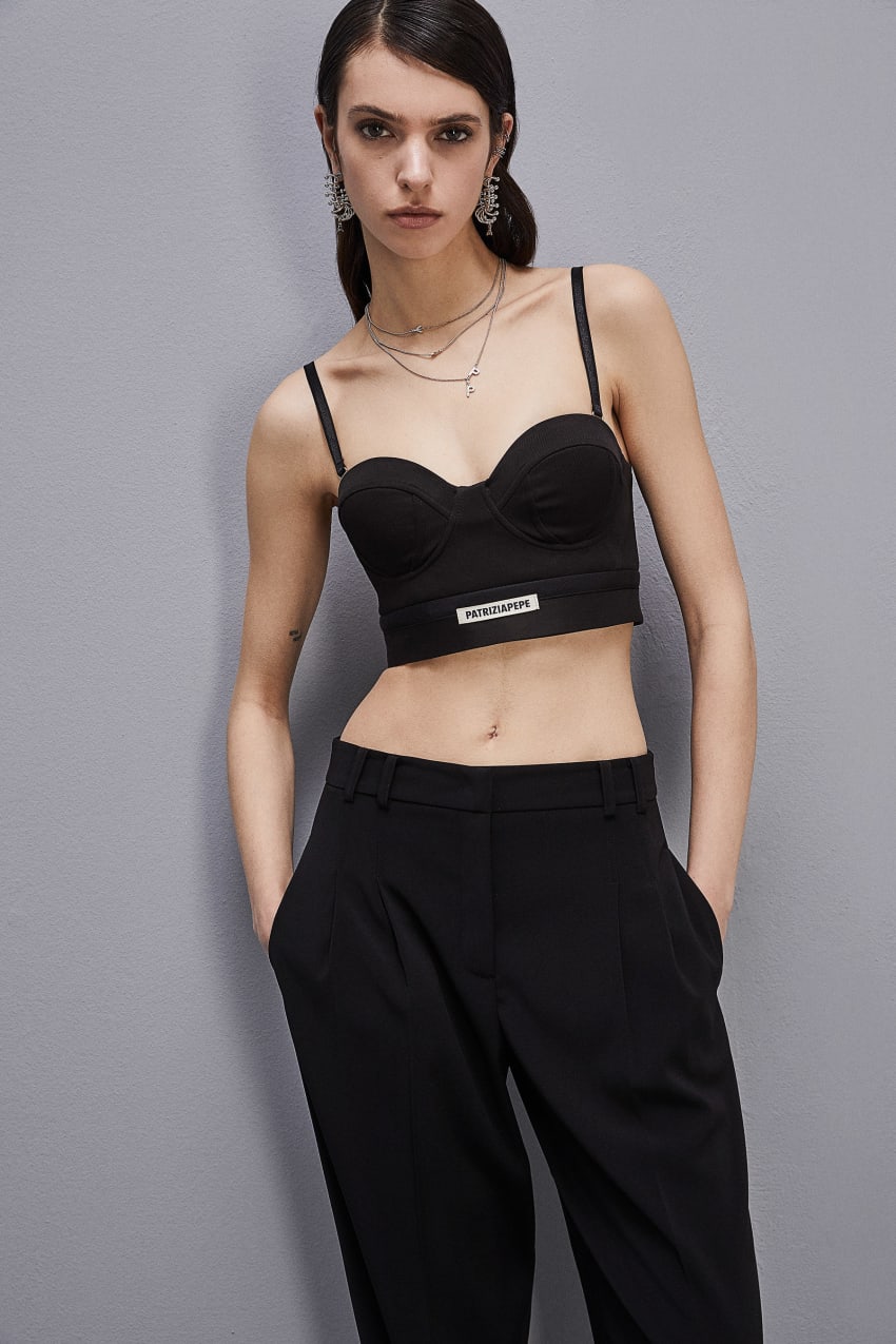 Tailored bustier with belt