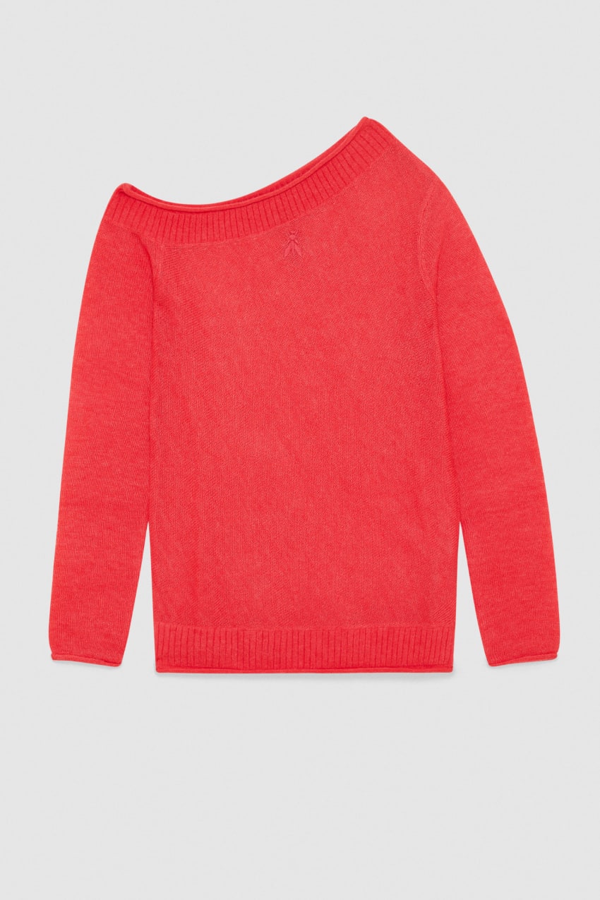 Wool sweater with wide neckline Patrizia Pepe