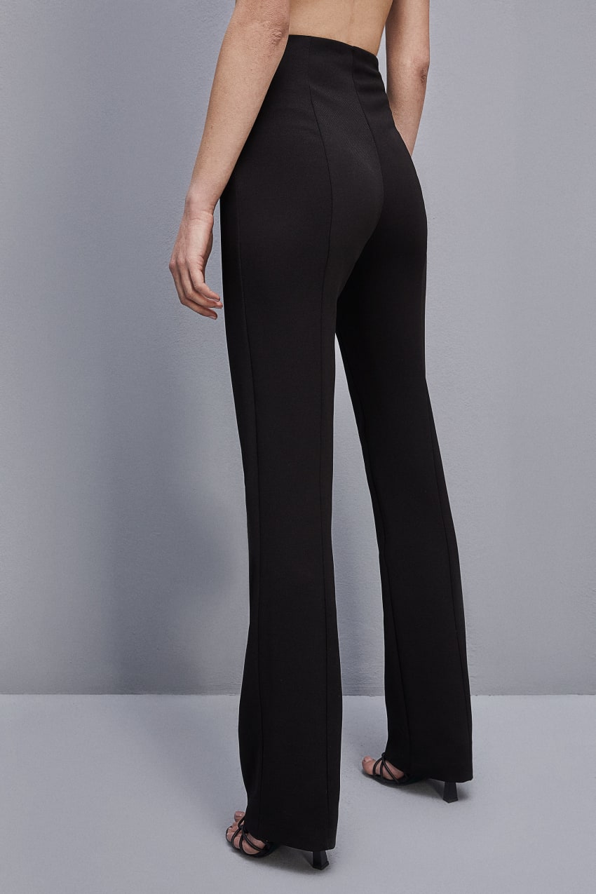 $325 Theory Women's Beige Wool Flare Dress Pants Size 0 | eBay