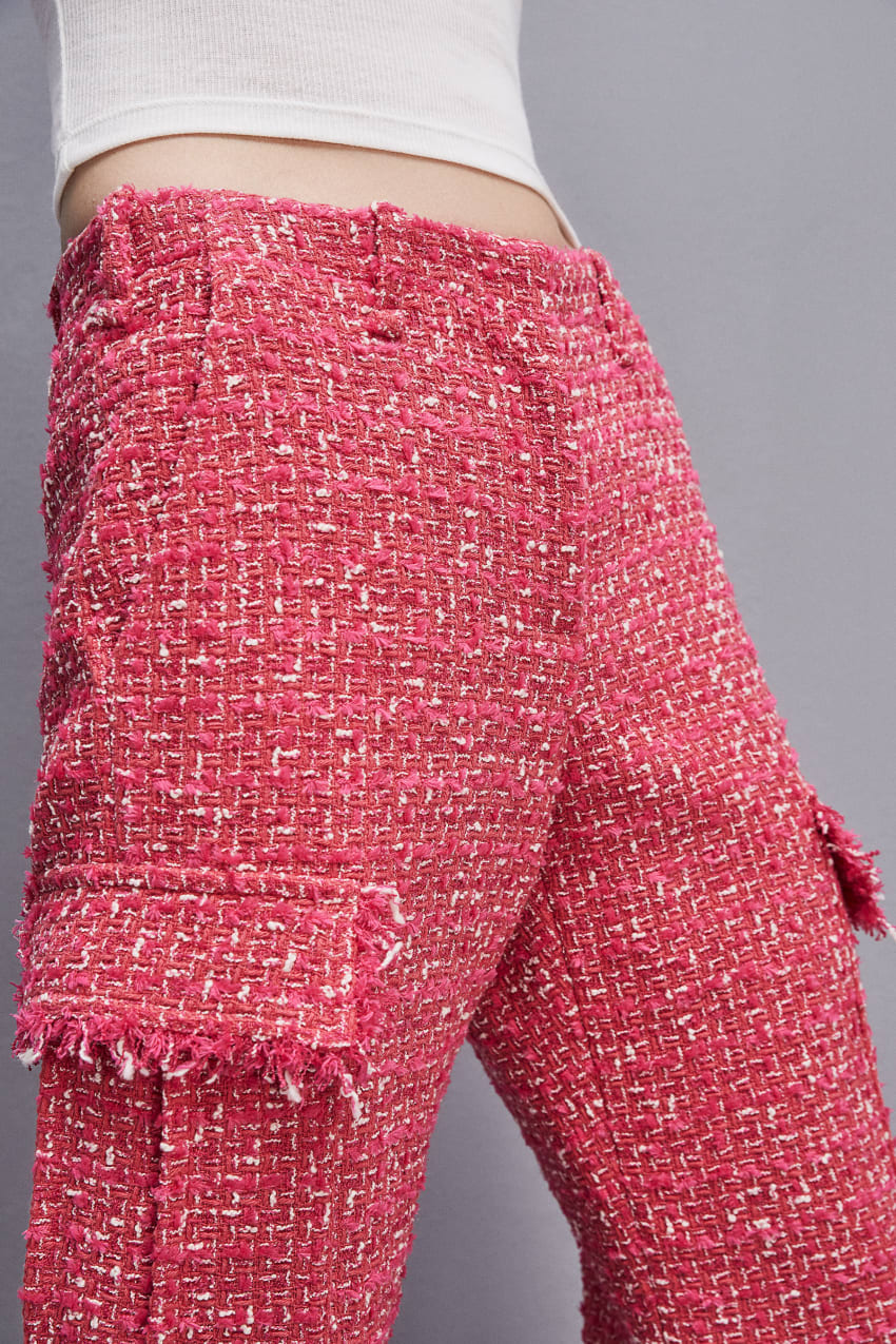 Tweed cargo pants cheap