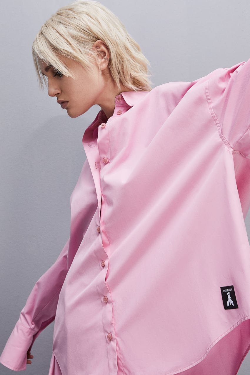 Pink over shirt sale