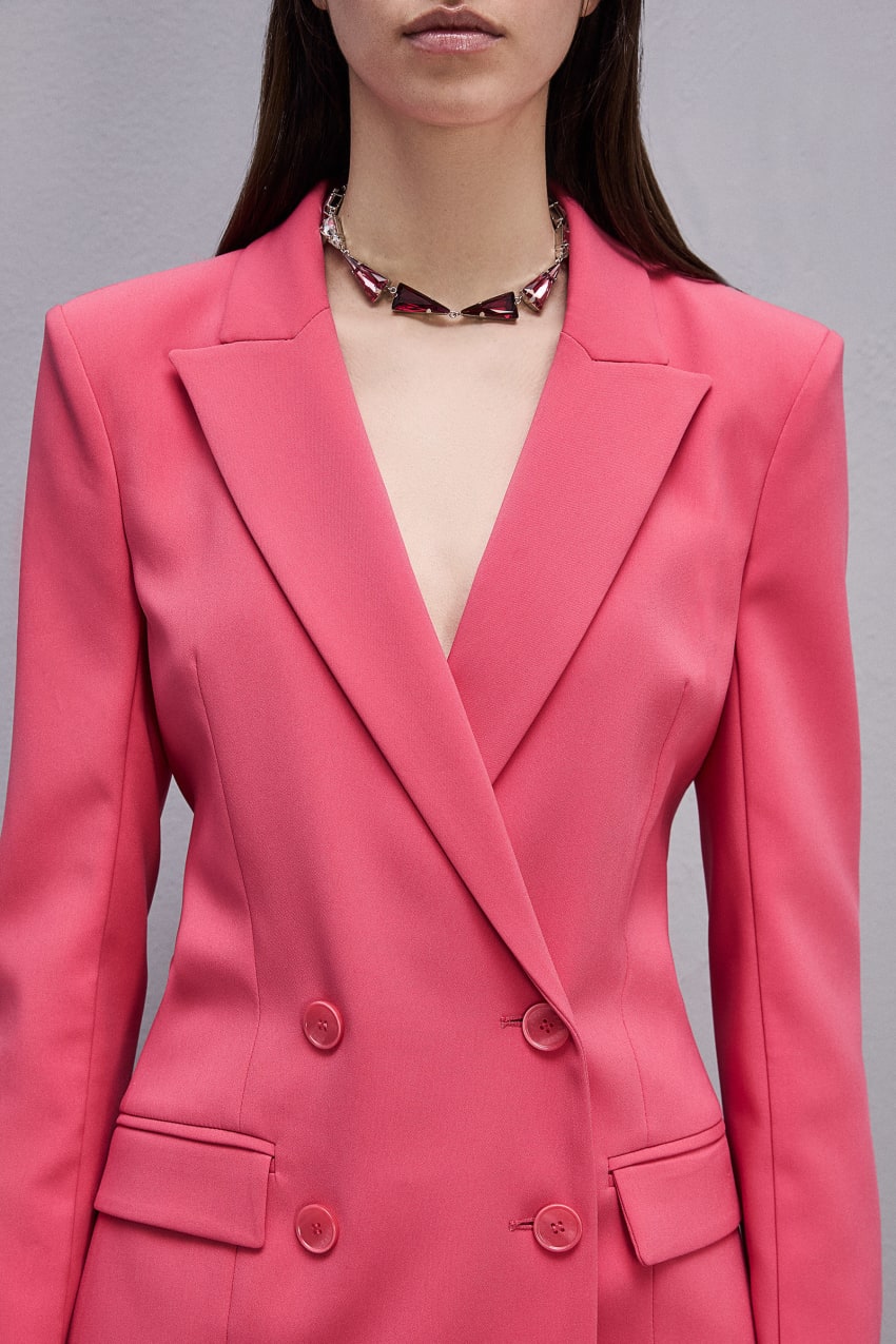 Robe blazer rose new arrivals