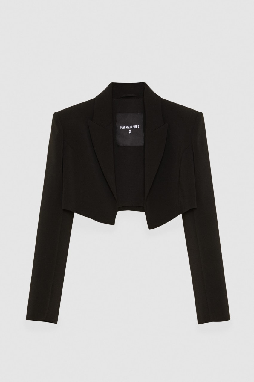Cropped jacket sale outlet