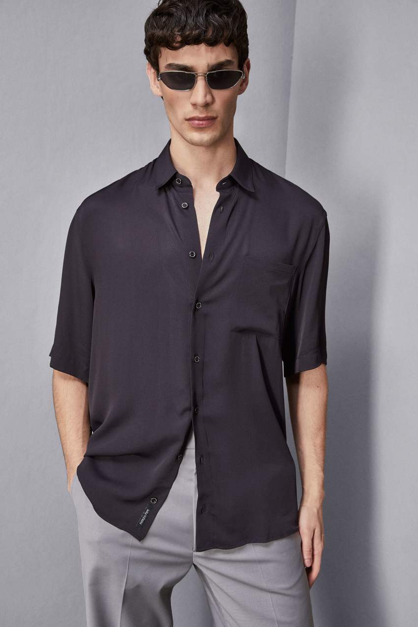 Camicia Just Cavalli in twill viscosa 