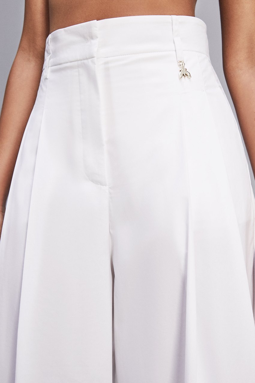 Pantalon cropped Blanco Patrizia Pepe