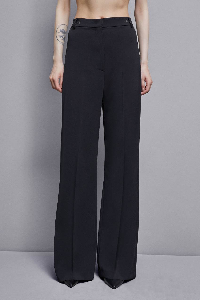 Fit and flare palazzo pants 2025