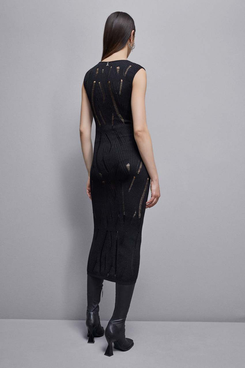Sleeveless long dress Black Patrizia Pepe
