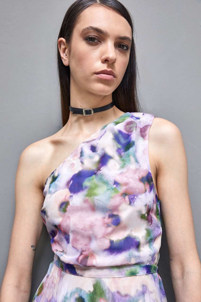 Abiti lunghi chiffon fantasia online